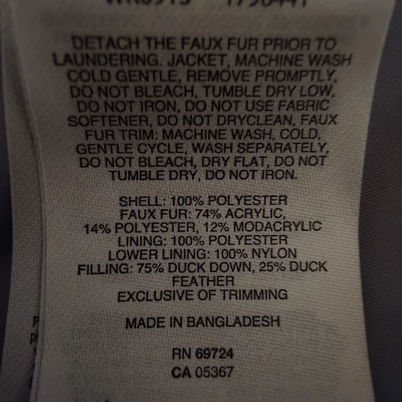 Columbia Women's Gray Puffer Jacket with Faux Fur Hood - Picture 7 of 7